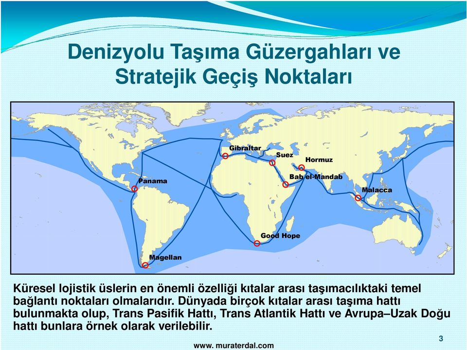 taşımacılıktaki temel bağlantı noktaları olmalarıdır.