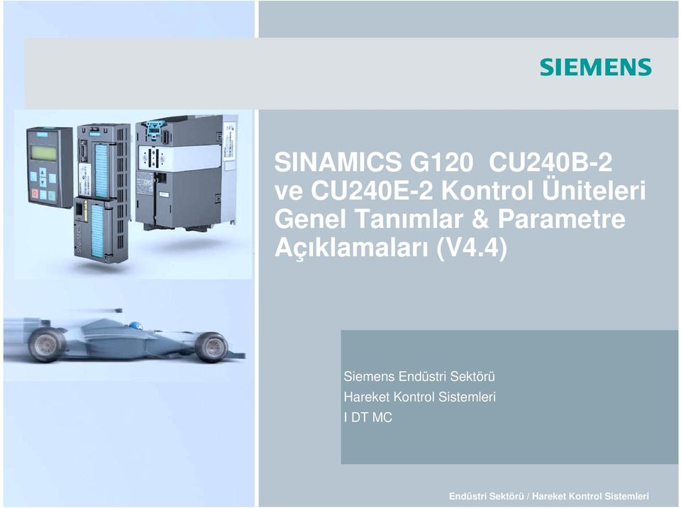 (V4.4) Siemens Endüstri Sektörü Hareket Kontrol