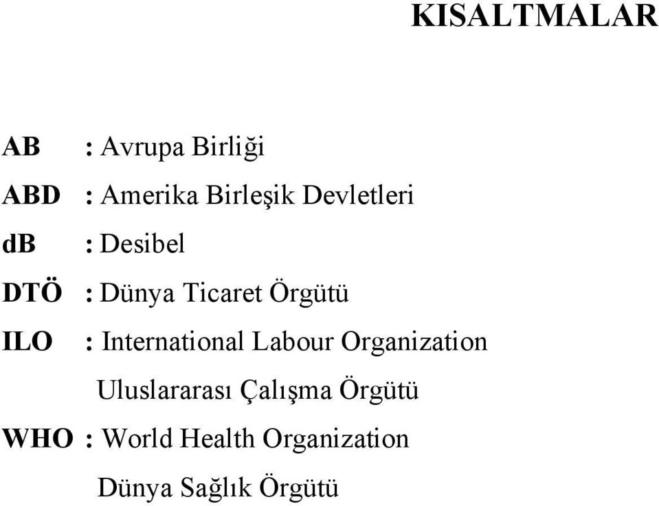 International Labour Organization Uluslararası Çalışma