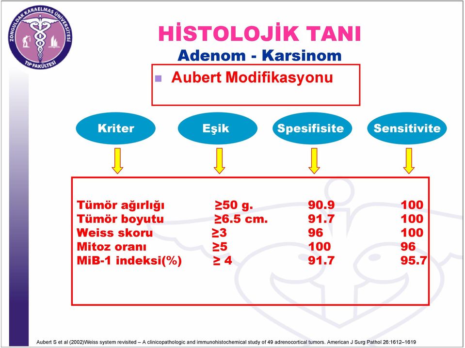 7 100 Weiss skoru 3 96 100 Mitoz oranı 5 100 96 MiB-1 indeksi(%) 4 91.7 95.