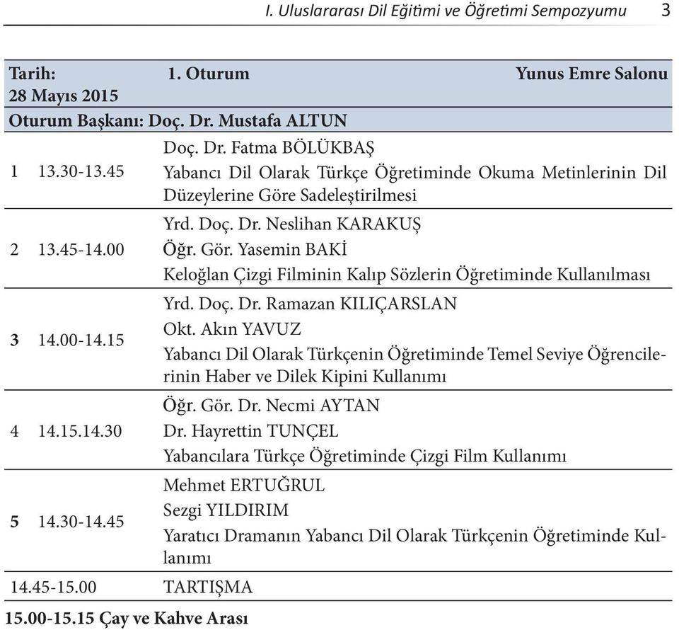 Doç. Dr. Ramazan KILIÇARSLAN Okt. Akın YAVUZ Yabancı Dil Olarak Türkçenin Öğretiminde Temel Seviye Öğrencilerinin Haber ve Dilek Kipini Kullanımı Öğr. Gör. Dr. Necmi AYTAN Dr.