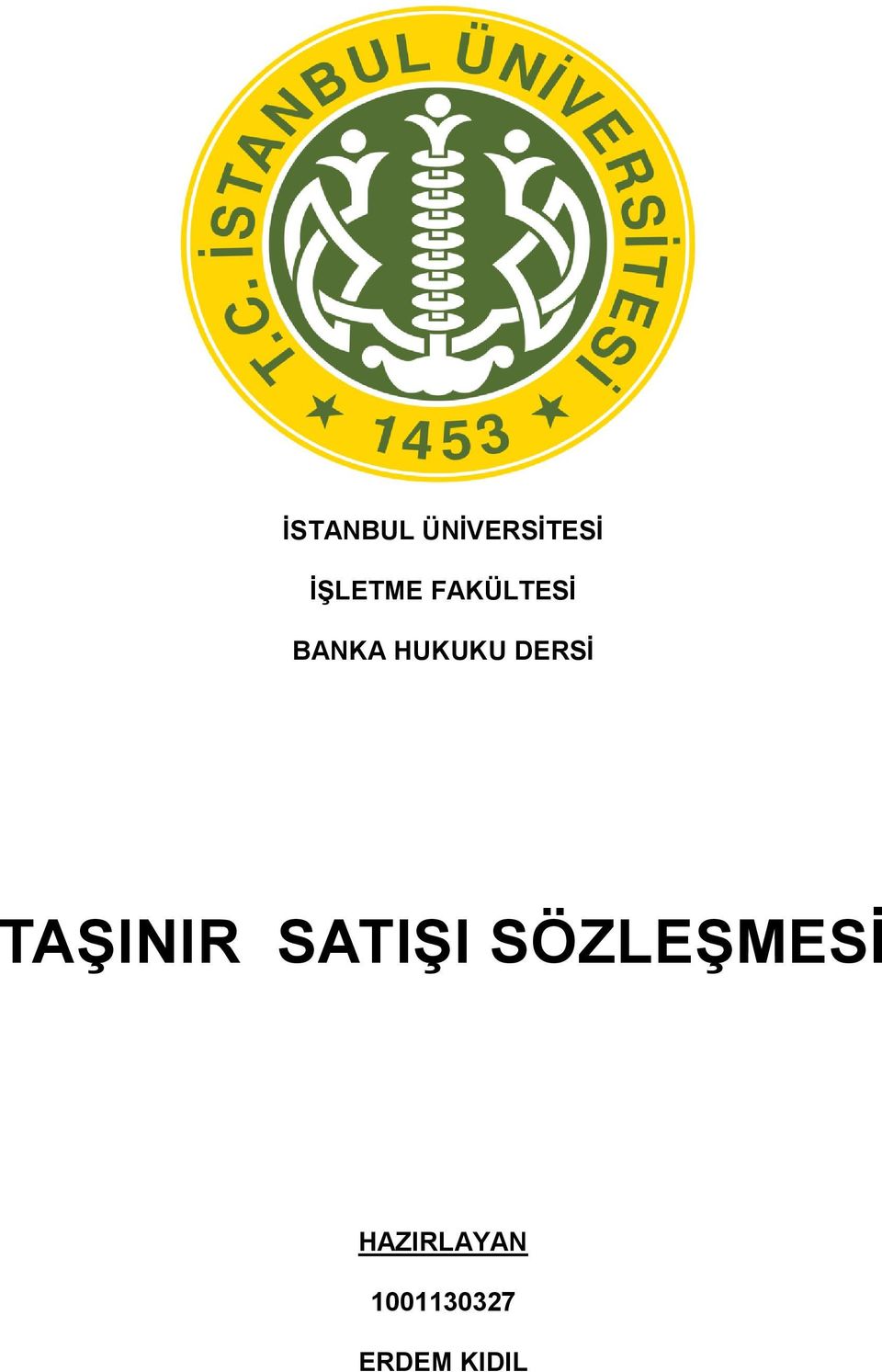 TAŞINIR SATIŞI SÖZLEŞMESİ