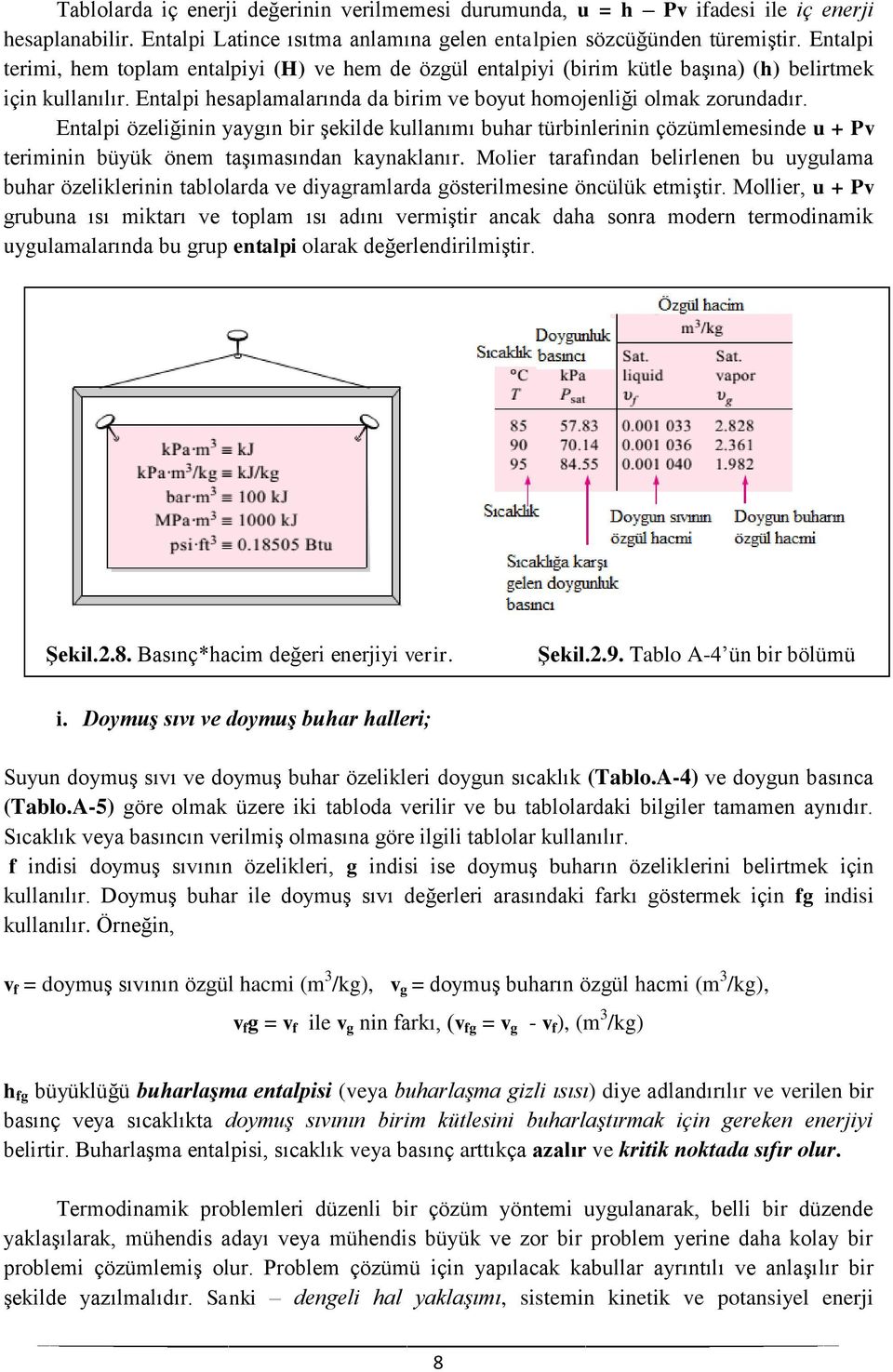 Entalpi özeliğinin yaygın bir şekilde kullanımı buhar türbinlerinin çözümlemesinde u + Pv teriminin büyük önem taşımasından kaynaklanır.