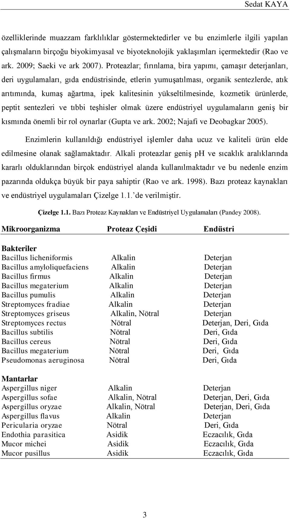 Proteazlar; fırınlama, bira yapımı, çamaşır deterjanları, deri uygulamaları, gıda endüstrisinde, etlerin yumuşatılması, organik sentezlerde, atık arıtımında, kumaş ağartma, ipek kalitesinin