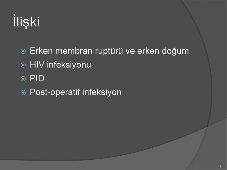HIV infeksiyonu PID