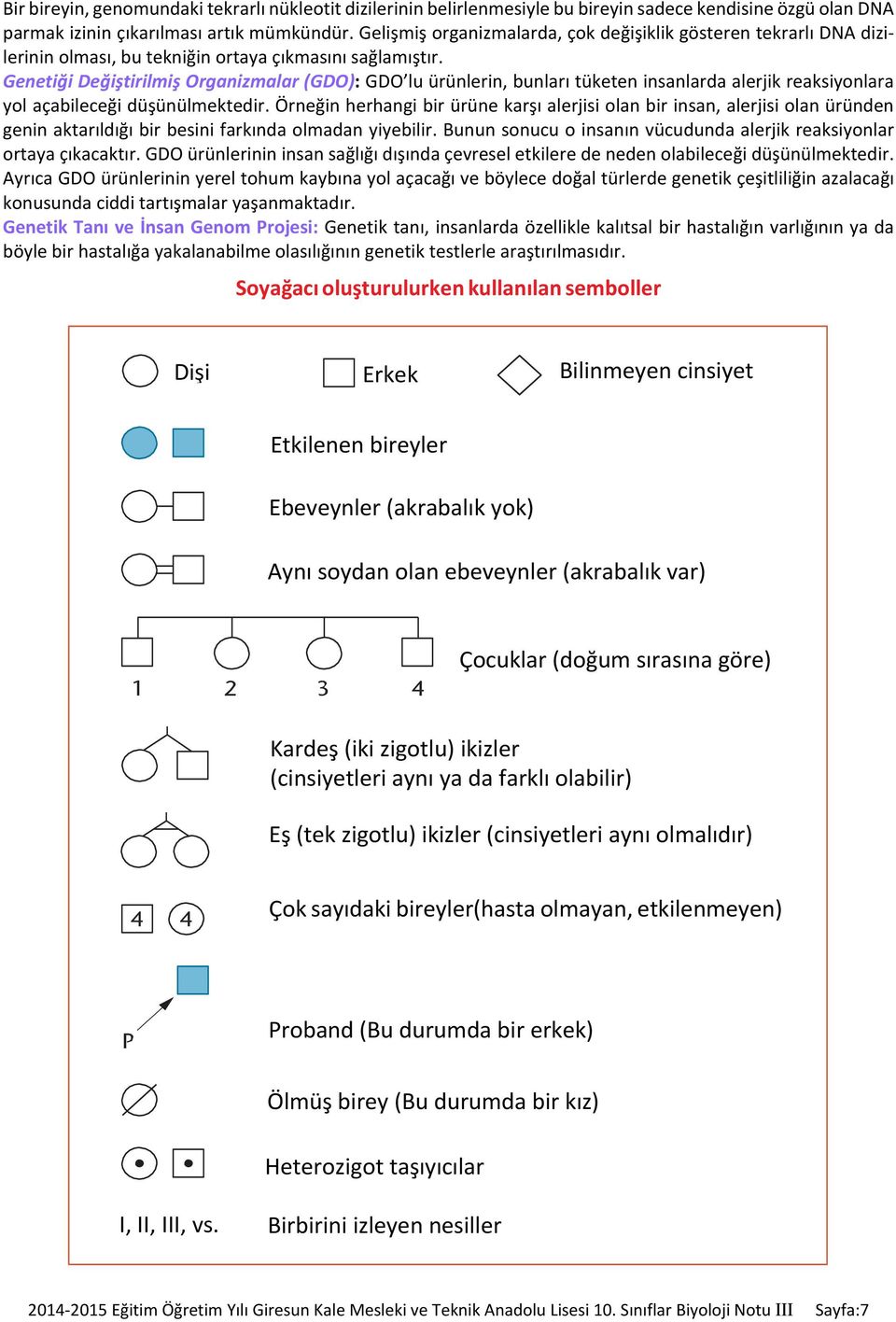 Genetiği Değiştirilmiş Organizmalar (GDO): GDO lu ürünlerin, bunları tüketen insanlarda alerjik reaksiyonlara yol açabileceği düşünülmektedir.