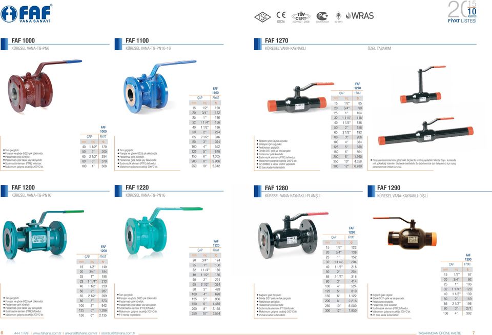 Paslanmaz çelik tabak yay takviyelidir. Sızdırmazlık elemanı (PTFE) teflondur. Maksimum çalışma sıcaklığı 200 C dir.