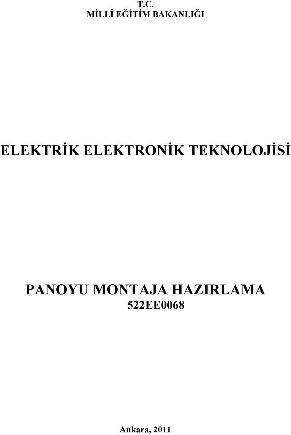 ELEKTRONİK TEKNOLOJİSİ