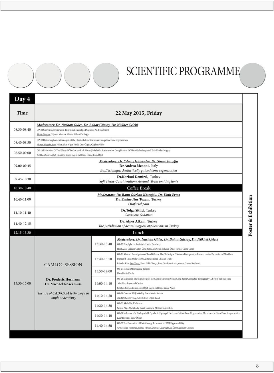 decortication rate on guided bone regeneration Ahmet Hüseyin Acar, Hilan Alan, Nigar Vardı, Cem Özgür, Çiğdem Güler 08.50-09.