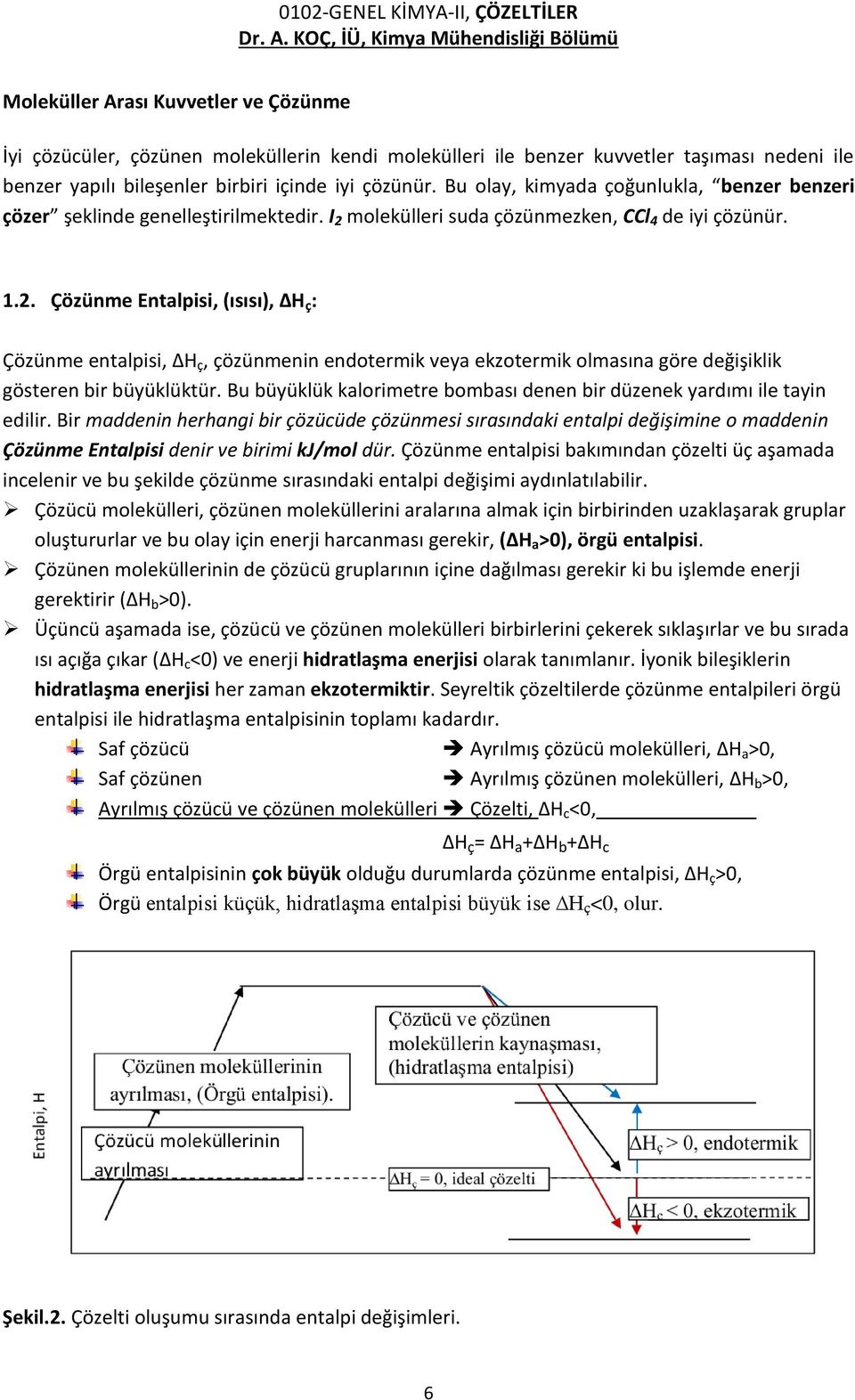 molekülleri suda çözünmezken, CCl 4 de iyi çözünür. 1.2.