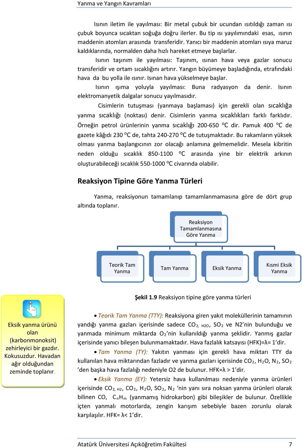 Isının taşınım ile yayılması: Taşınım, ısınan hava veya gazlar sonucu transferidir ve ortam sıcaklığını artırır. Yangın büyümeye başladığında, etrafındaki hava da bu yolla ile ısınır.