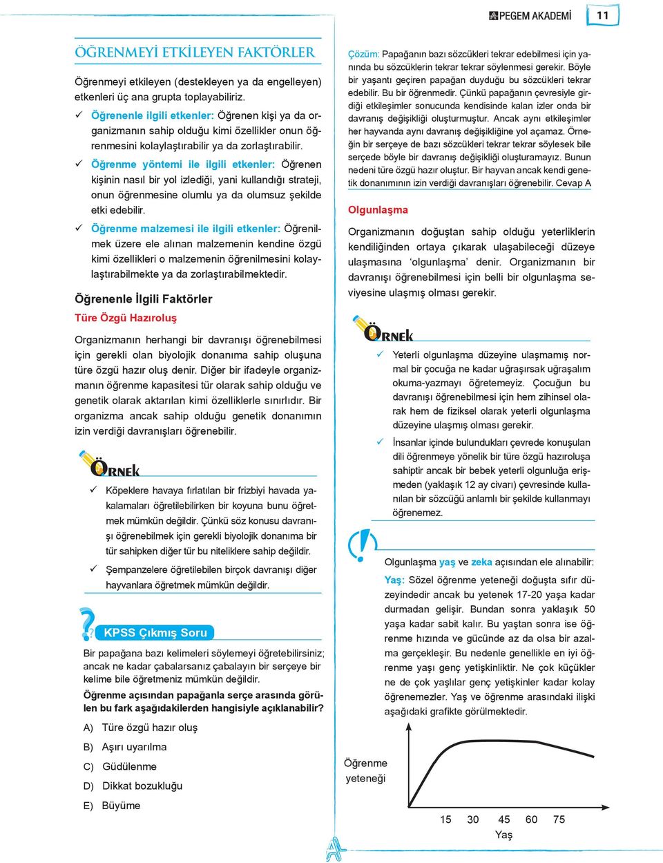 Öğrenme yöntemi ile ilgili etkenler: Öğrenen kişinin nasıl bir yol izlediği, yani kullandığı strateji, onun öğrenmesine olumlu ya da olumsuz şekilde etki edebilir.