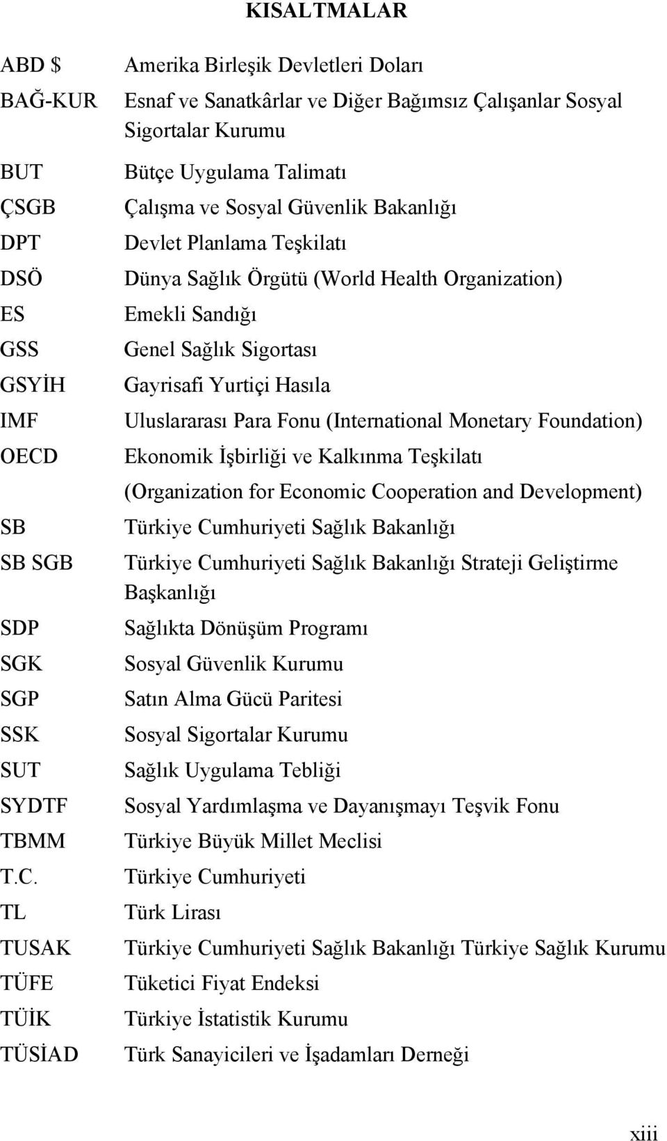 TL TUSAK TÜFE TÜİK TÜSİAD Amerika Birleşik Devletleri Doları Esnaf ve Sanatkârlar ve Diğer Bağımsız Çalışanlar Sosyal Sigortalar Kurumu Bütçe Uygulama Talimatı Çalışma ve Sosyal Güvenlik Bakanlığı