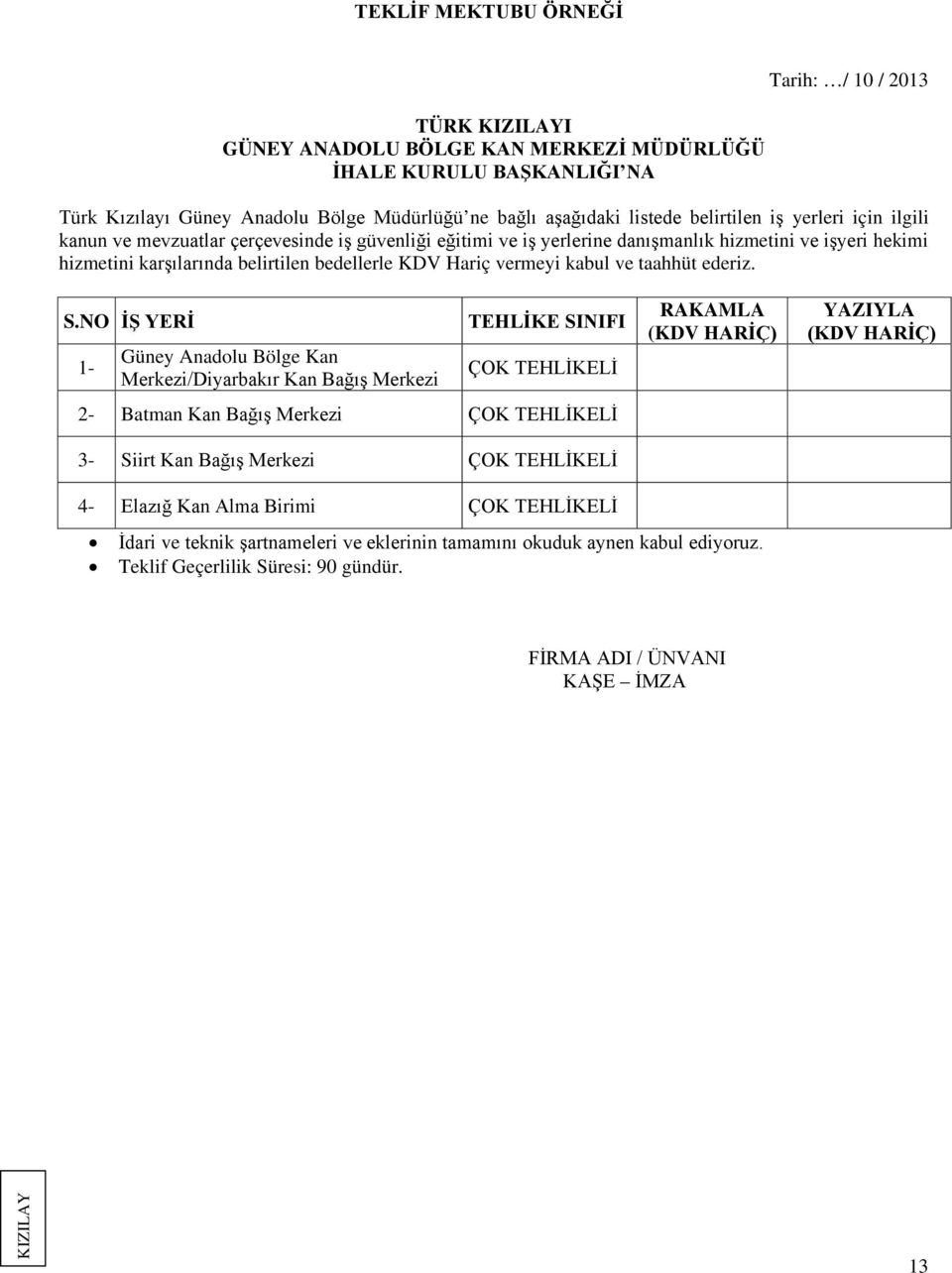 kabul ve taahhüt ederiz. S.