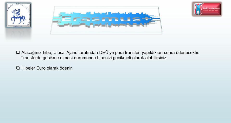 Transferde gecikme olması durumunda hibenizi