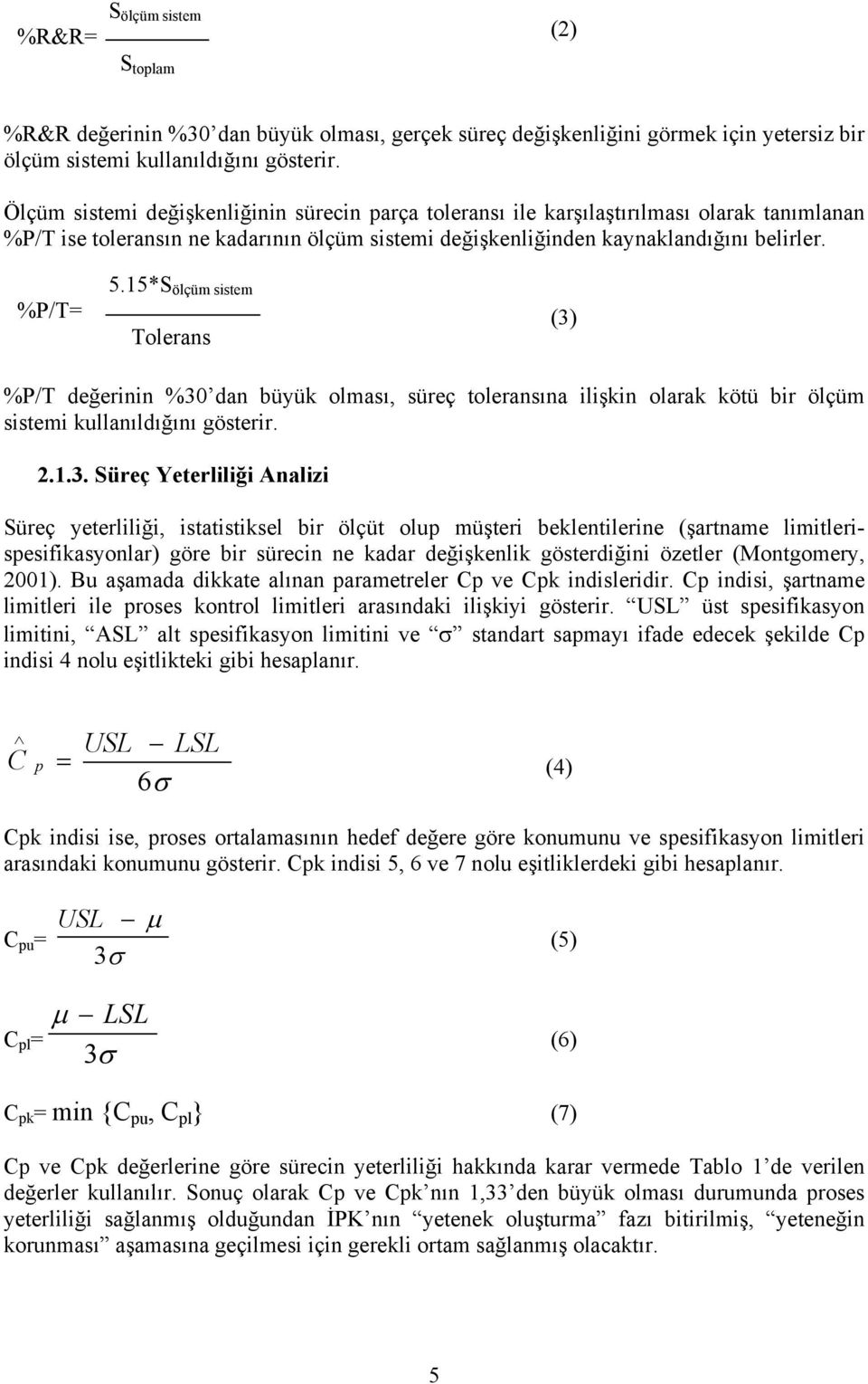 15*S ölçüm sistem Tolerans (3)