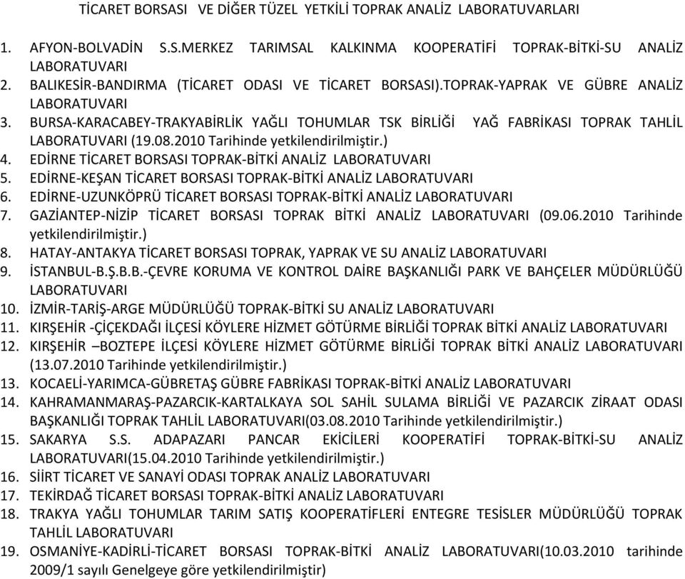 EDİRNE TİCARET BORSASI TOPRAK-BİTKİ ANALİZ 5. EDİRNE-KEŞAN TİCARET BORSASI TOPRAK-BİTKİ ANALİZ 6. EDİRNE-UZUNKÖPRÜ TİCARET BORSASI TOPRAK-BİTKİ ANALİZ 7.