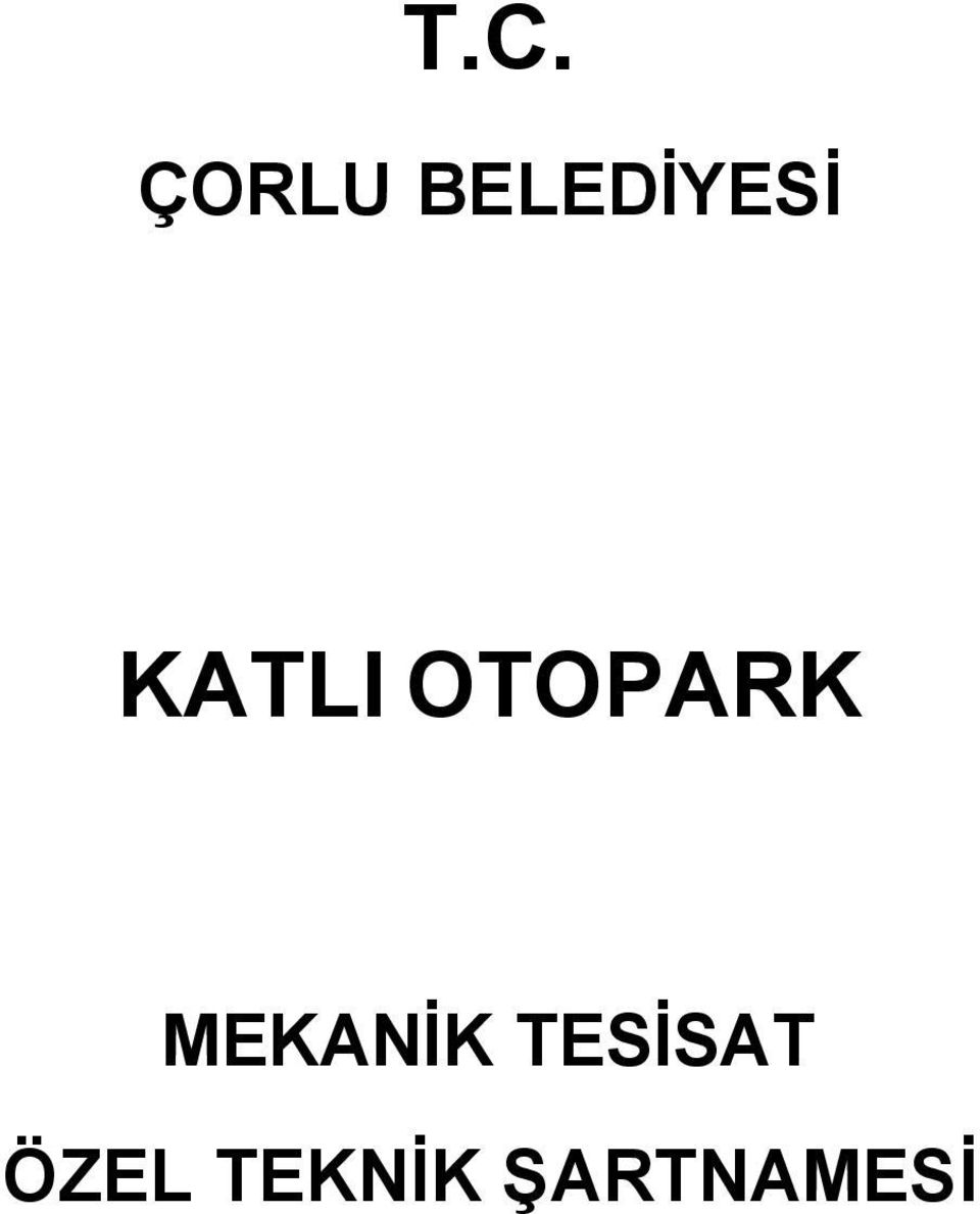 OTOPARK MEKANİK