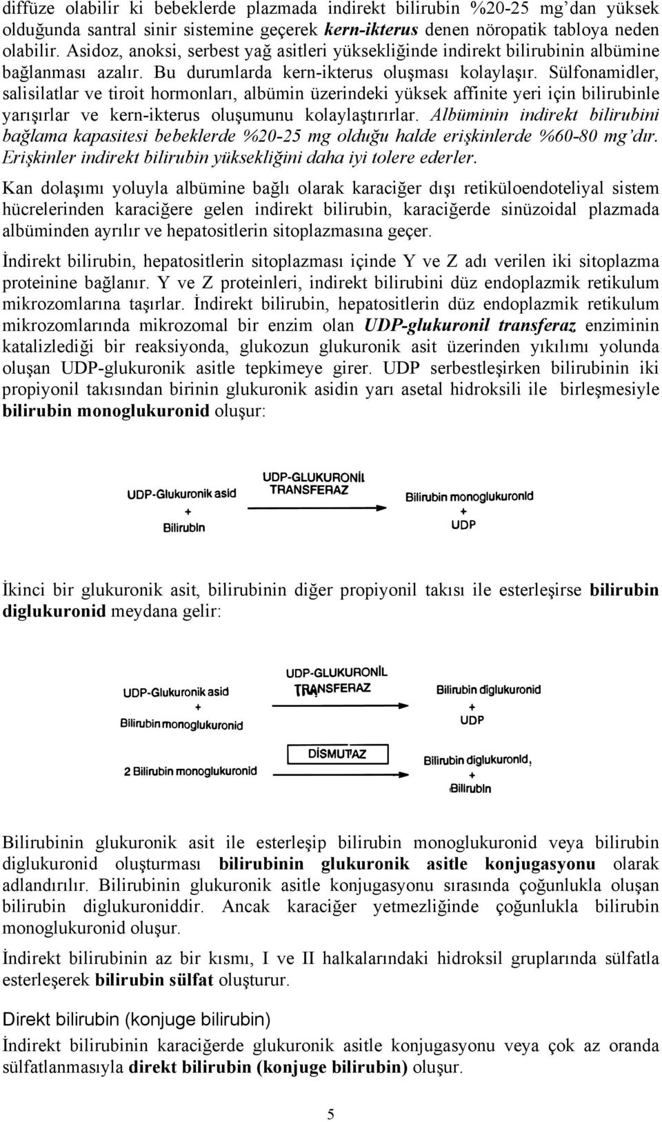 Sülfonamidler, salisilatlar ve tiroit hormonları, albümin üzerindeki yüksek affinite yeri için bilirubinle yarışırlar ve kern-ikterus oluşumunu kolaylaştırırlar.