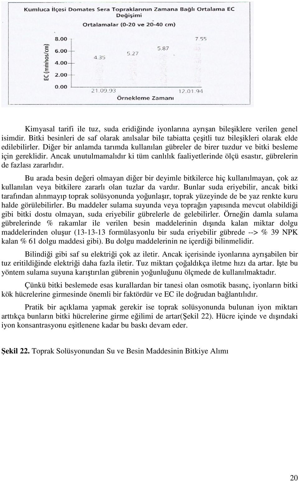 Bu arada besin değeri olmayan diğer bir deyimle bitkilerce hiç kullanılmayan, çok az kullanılan veya bitkilere zararlı olan tuzlar da vardır.