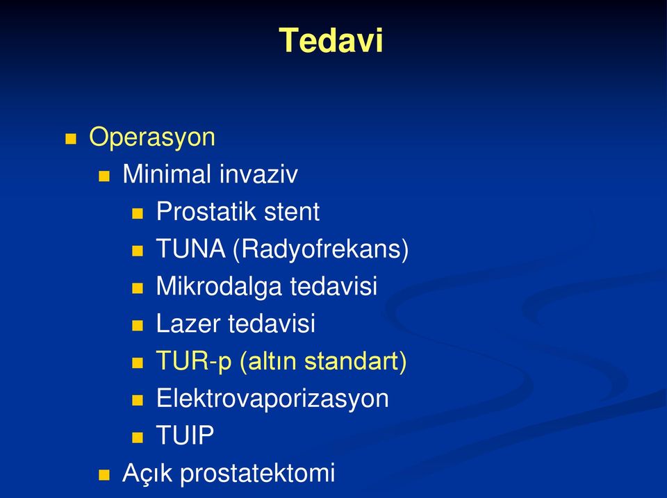 tedavisi Lazer tedavisi TUR-p (altın