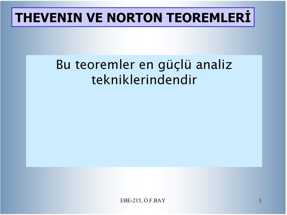 teoremler en güçlü