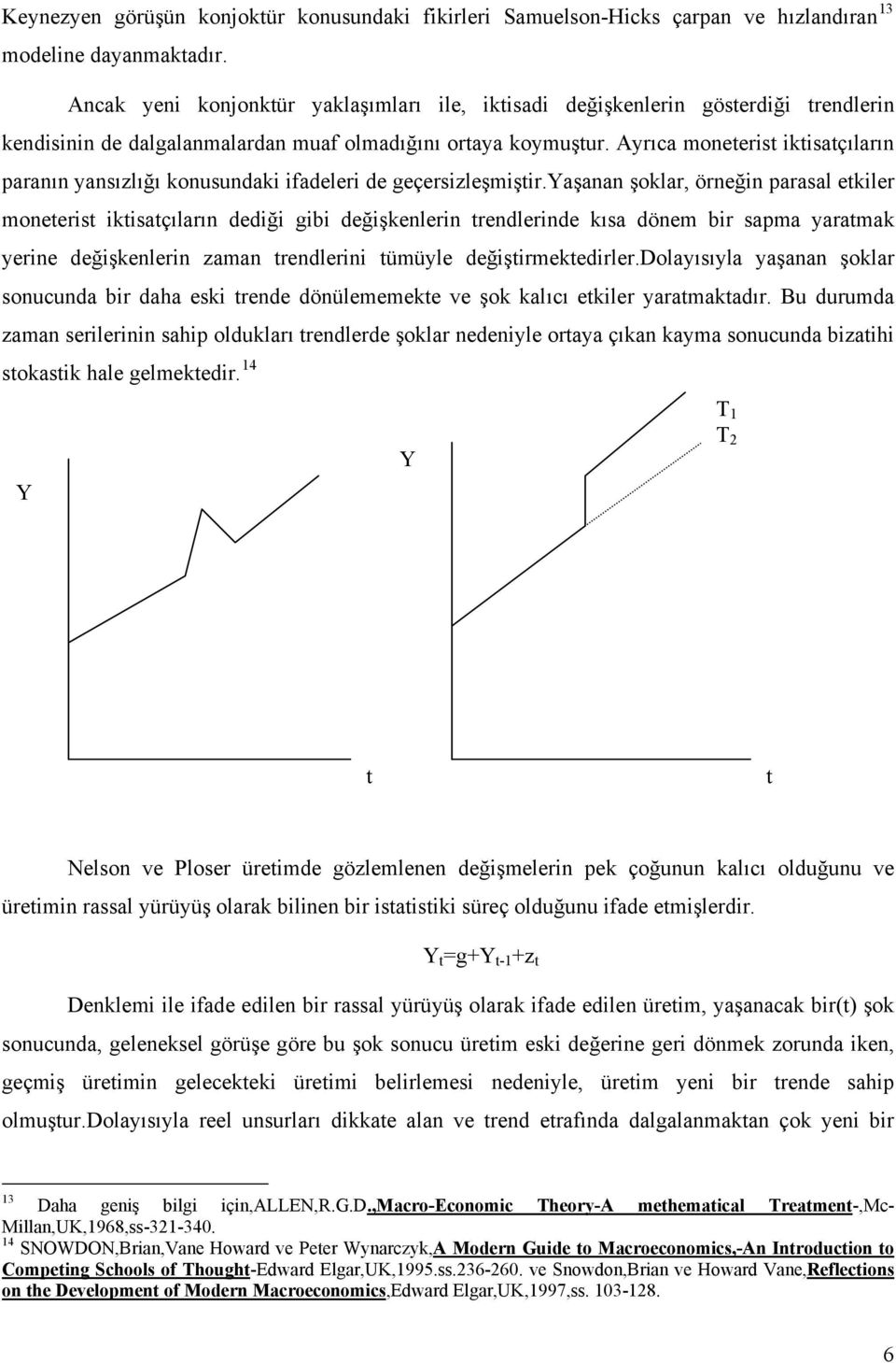 Ayrıca moneterist iktisatçıların paranın yansızlığı konusundaki ifadeleri de geçersizleşmiştir.