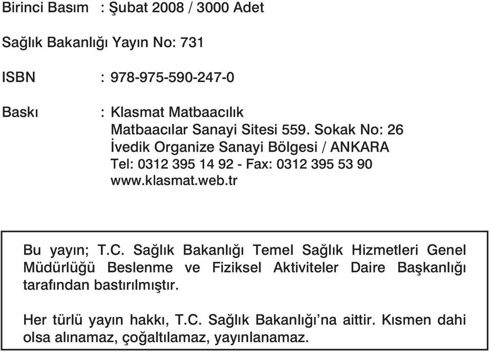 klasmat.web.tr Bu yayın; T.C.