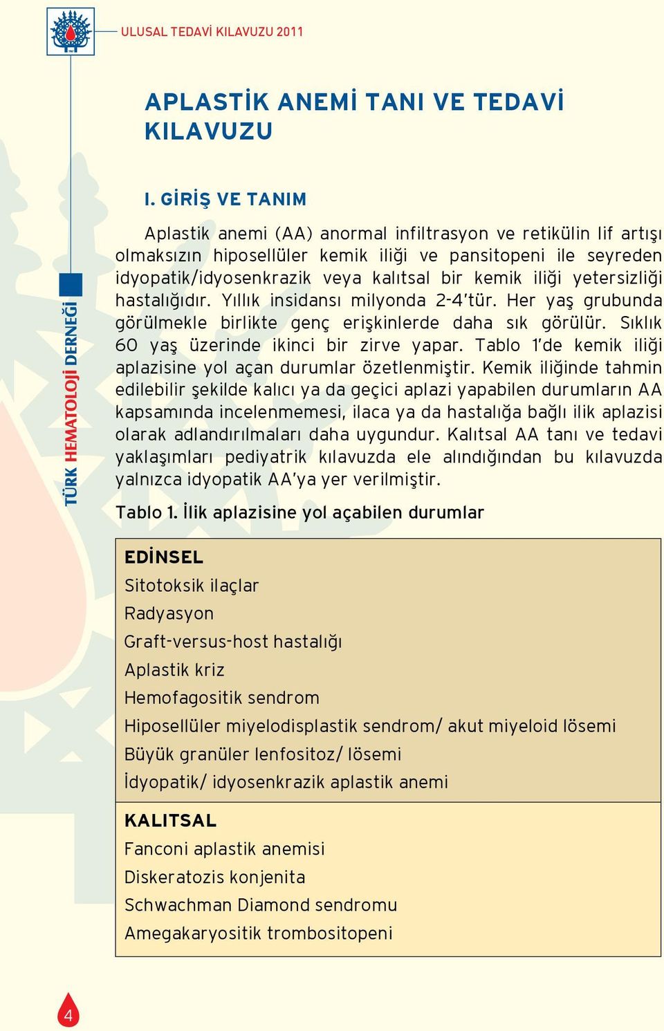 yetersizliği hastalığıdır. Yıllık insidansı milyonda 2-4 tür. Her yaş grubunda görülmekle birlikte genç erişkinlerde daha sık görülür. Sıklık 60 yaş üzerinde ikinci bir zirve yapar.