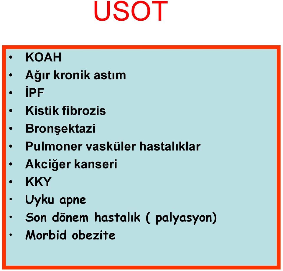 hastalıklar Akciğer kanseri KKY Uyku apne