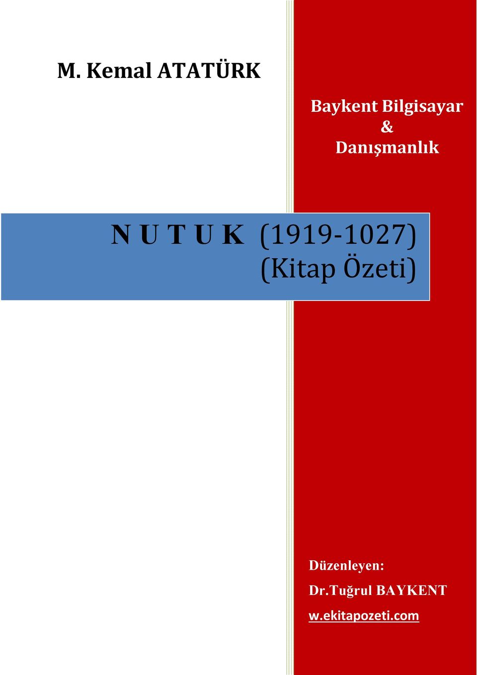 K (1919-1027) (Kitap Özeti)