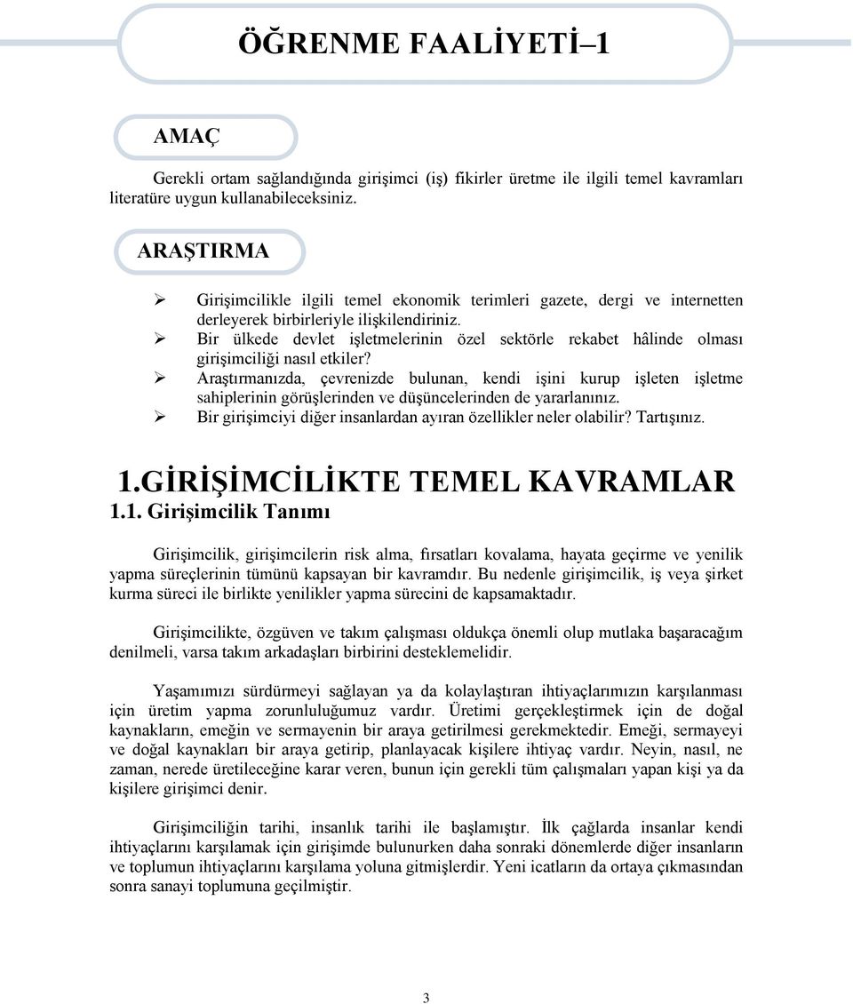 Bir ülkede devlet işletmelerinin özel sektörle rekabet hâlinde olması girişimciliği nasıl etkiler?