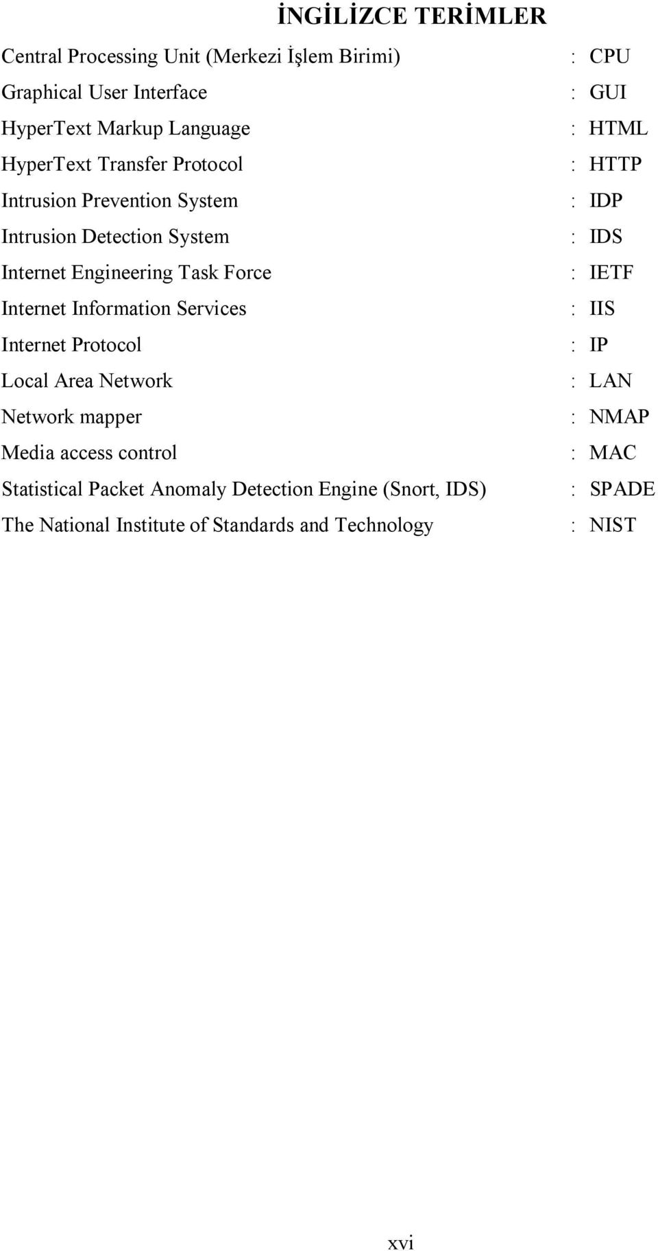 Services Internet Protocol Local Area Network Network mapper Media access control Statistical Packet Anomaly Detection Engine (Snort,