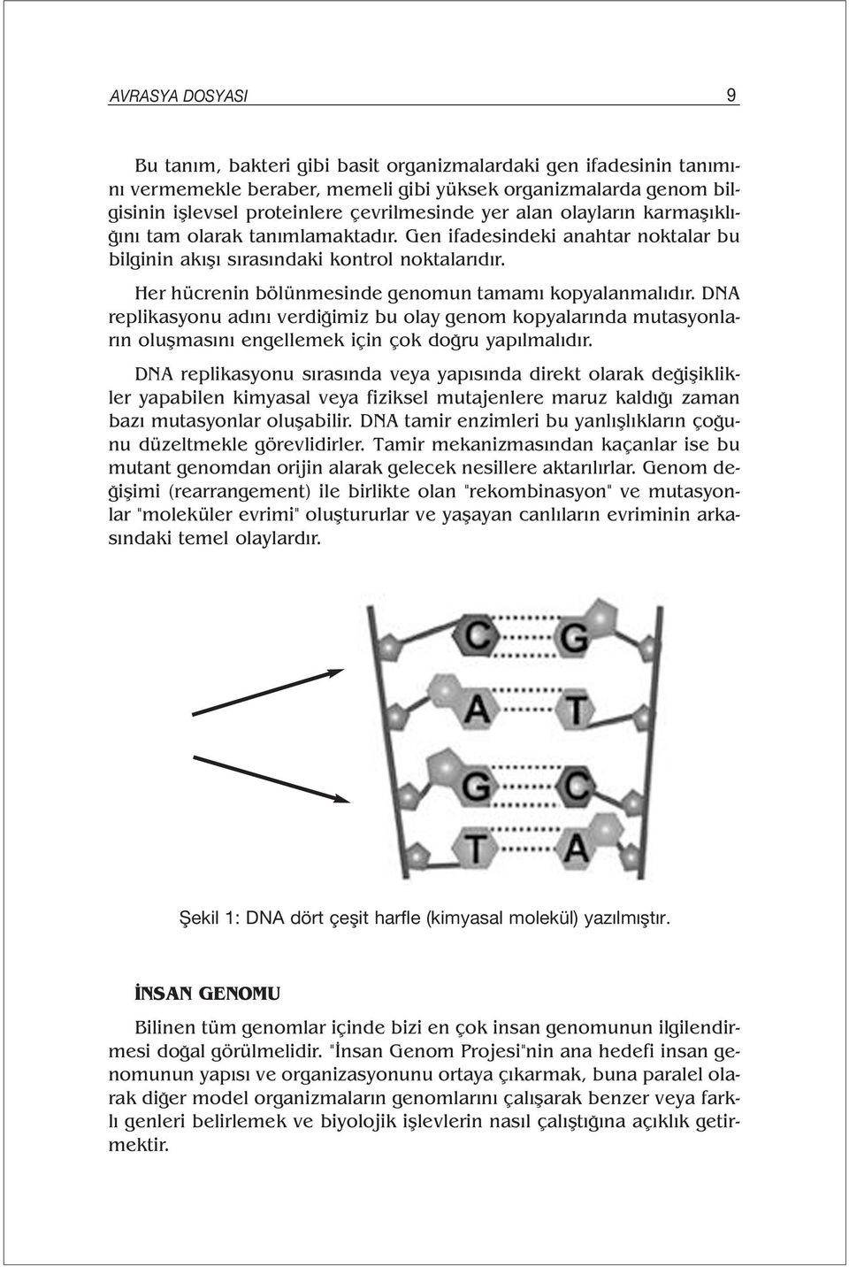 DNA replikasyonu adını verdiğimiz bu olay genom kopyalarında mutasyonların oluşmasını engellemek için çok doğru yapılmalıdır.