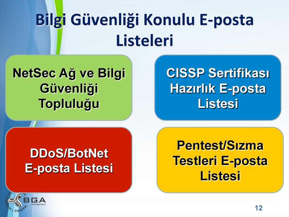 Sertifikası Hazırlık E-posta Listesi DDoS/BotNet