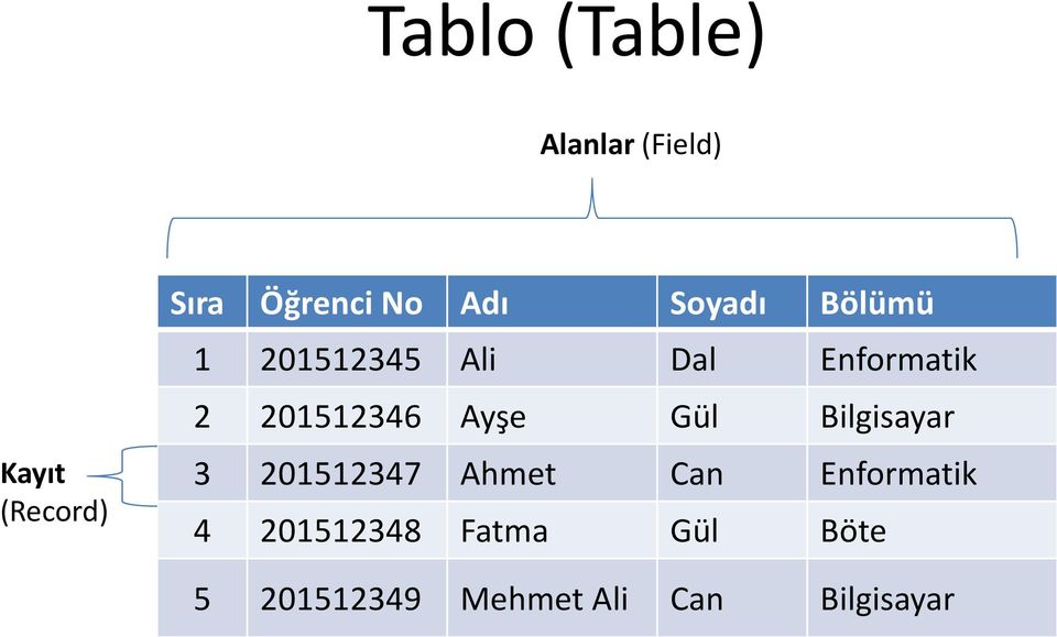 201512346 Ayşe Gül Bilgisayar 3 201512347 Ahmet Can