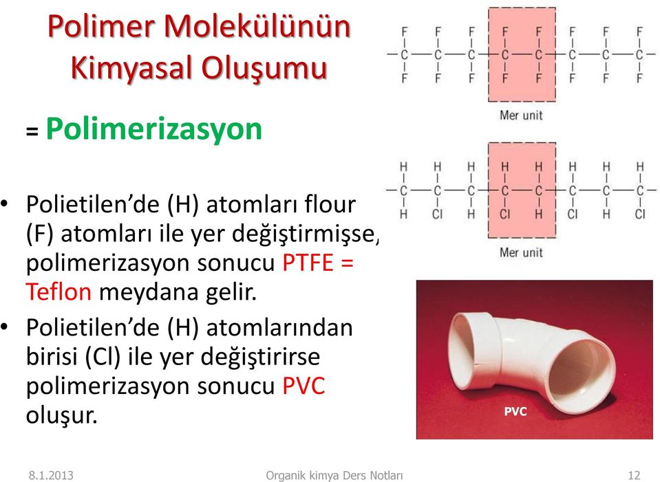 Teflon meydana gelir.