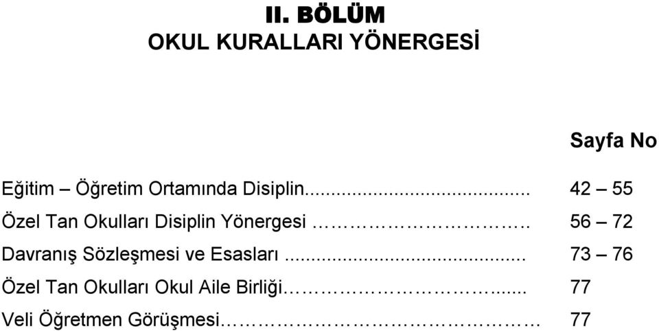 .. 42 55 Özel Tan Okulları Disiplin Yönergesi.