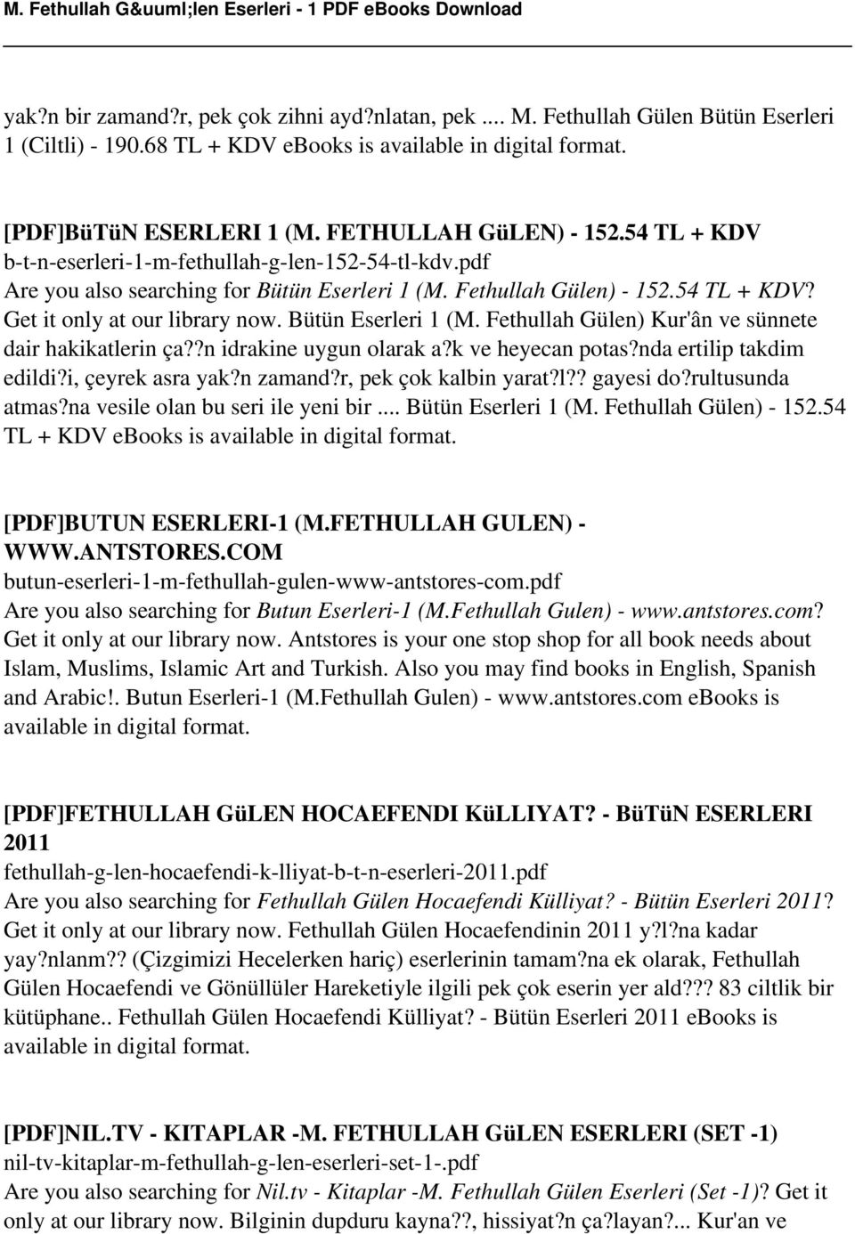 Bütün Eserleri 1 (M. Fethullah Gülen) Kur'ân ve sünnete dair hakikatlerin ça??n idrakine uygun olarak a?k ve heyecan potas?nda ertilip takdim edildi?i, çeyrek asra yak?n zamand?