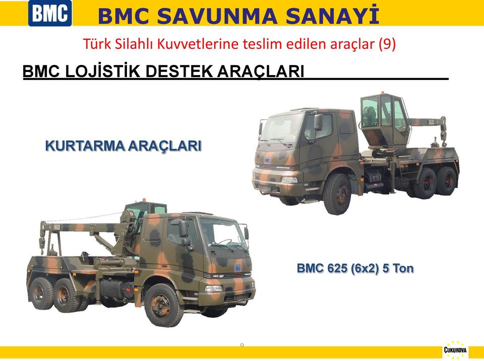 (9) BMC LOJİSTİK DESTEK ARAÇLARI