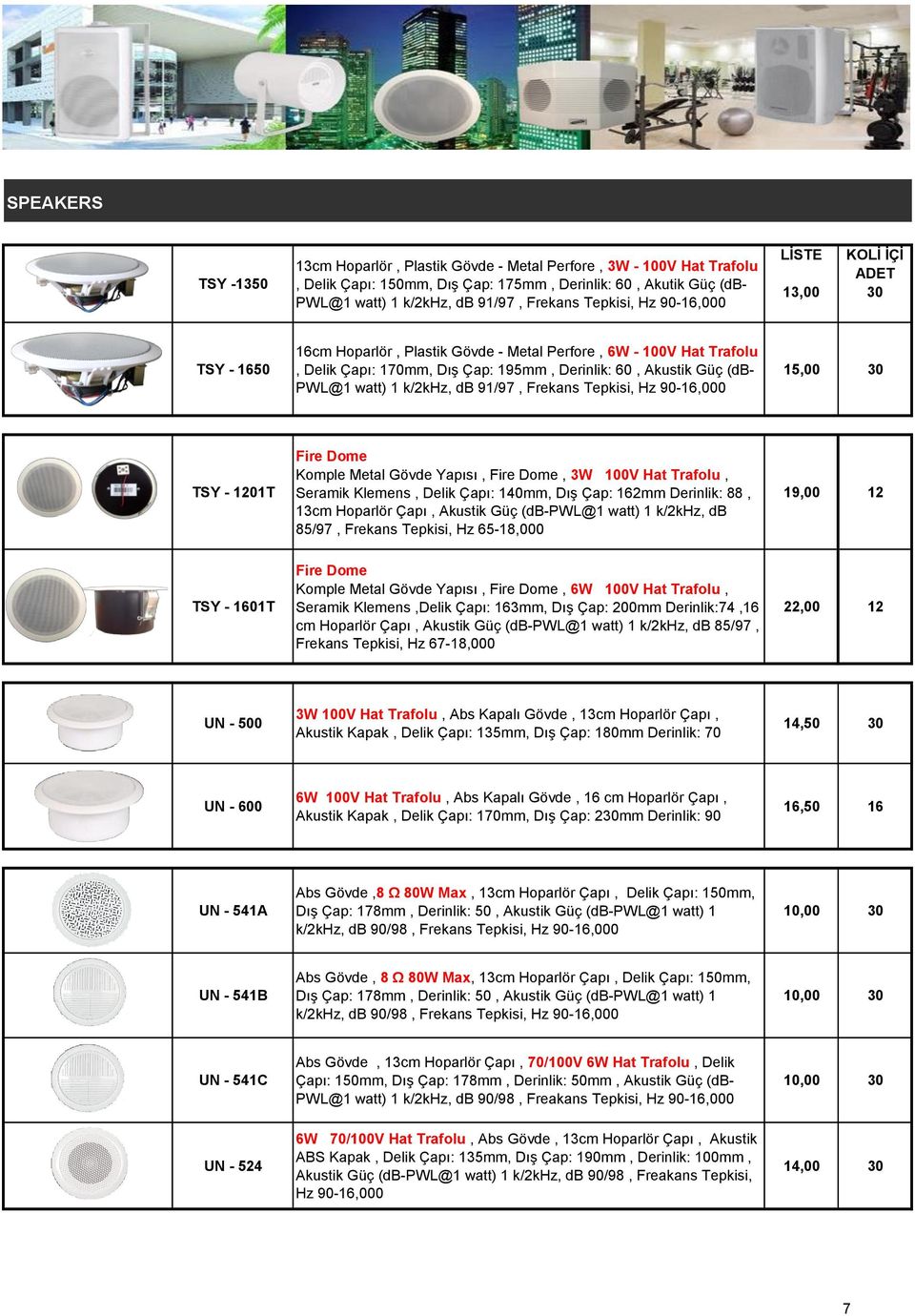 k/2khz, db 9/97, Frekans Tepkisi, Hz 90-6,000 5,00 30 TSY - 20T Fire Dome Komple Metal Gövde Yapısı, Fire Dome, 3W 00V Hat Trafolu, Seramik Klemens, Delik Çapı: 40mm, Dış Çap: 62mm Derinlik: 88, 3cm