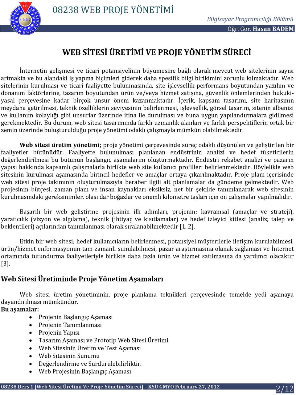 Web sitelerinin kurulması ve ticari faaliyette bulunmasında, site işlevsellik-performans boyutundan yazılım ve donanım faktörlerine, tasarım boyutundan ürün ve/veya hizmet satışına, güvenlik