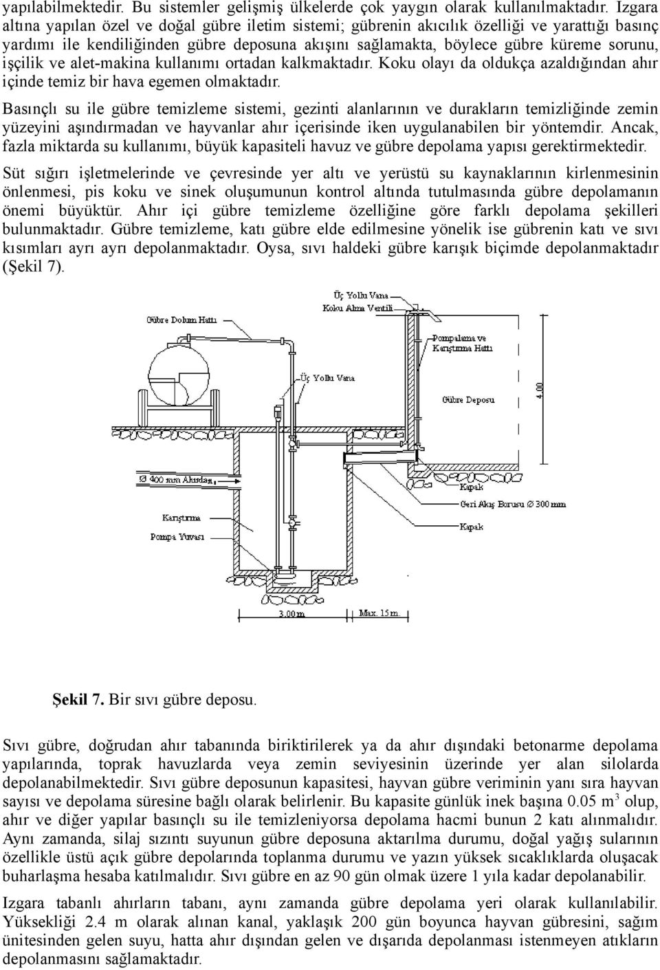 işçilik ve alet-makina kullanımı ortadan kalkmaktadır. Koku olayı da oldukça azaldığından ahır içinde temiz bir hava egemen olmaktadır.