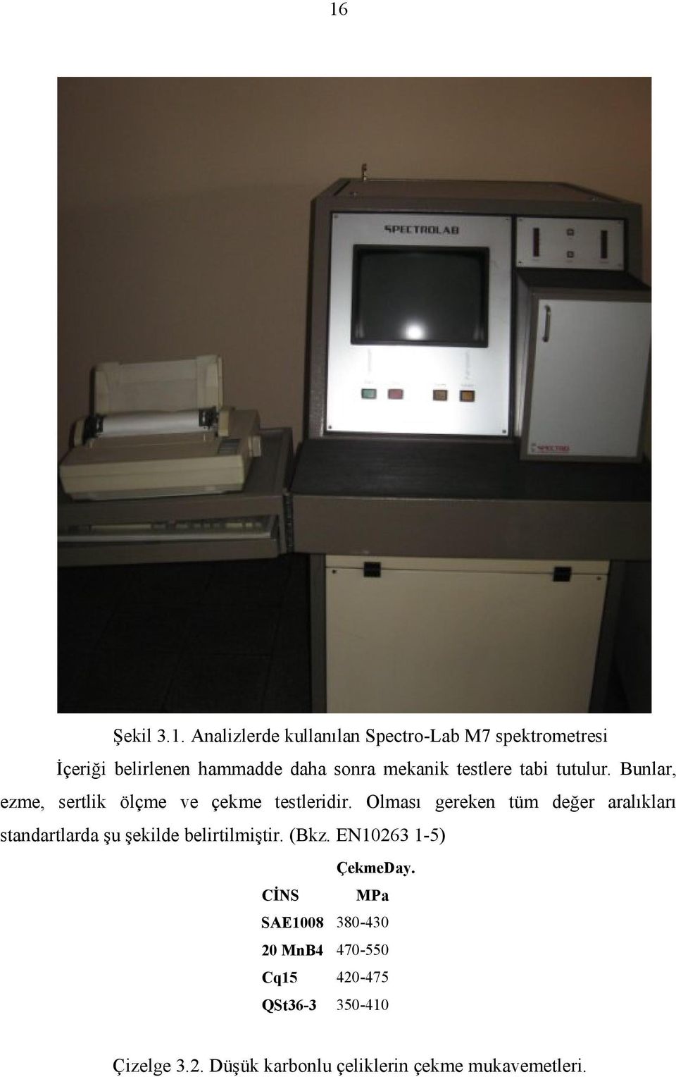 Olması gereken tüm değer aralıkları standartlarda şu şekilde belirtilmiştir. (Bkz. EN10263 1-5) ÇekmeDay.