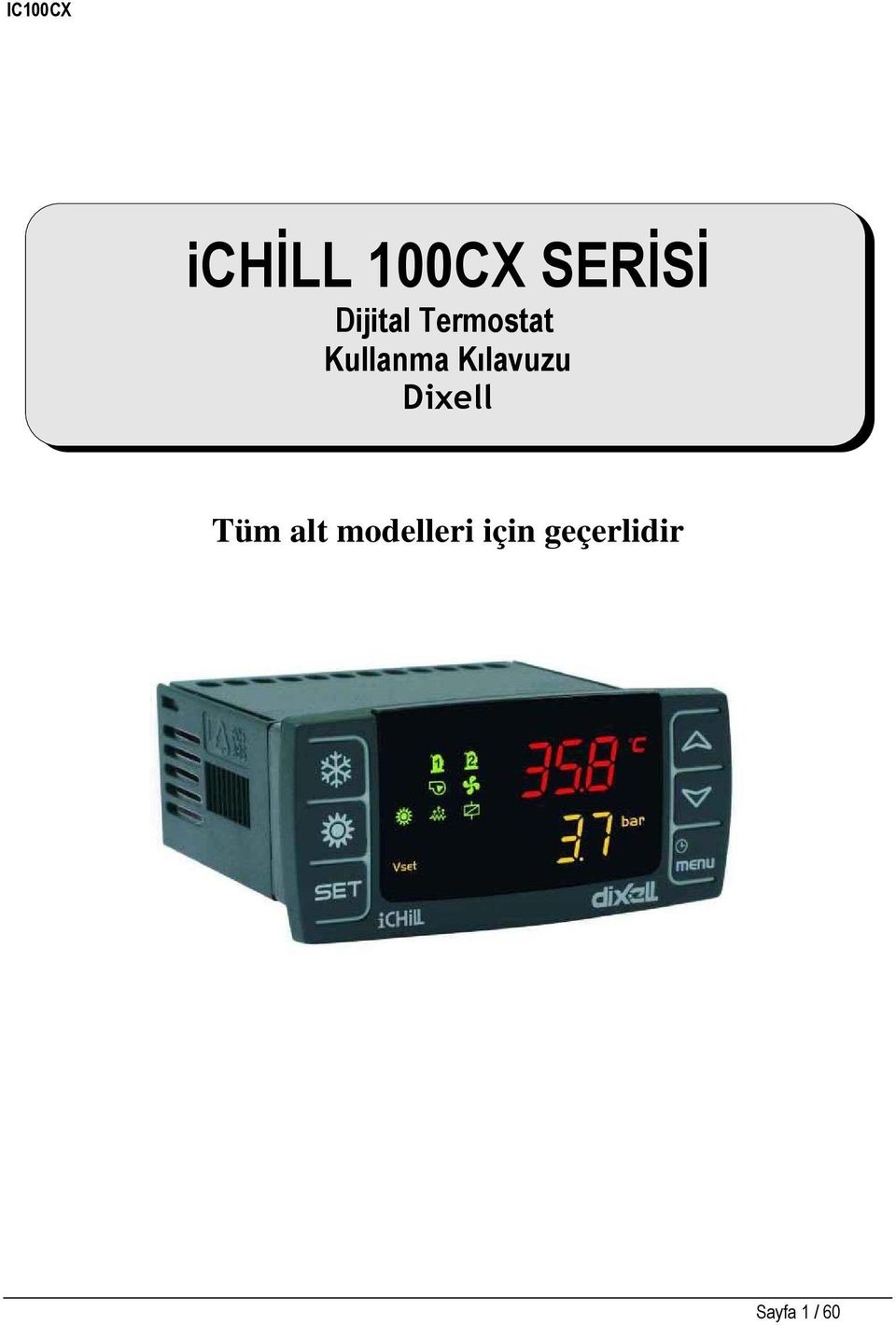 Kılavuzu Dixell Tüm alt