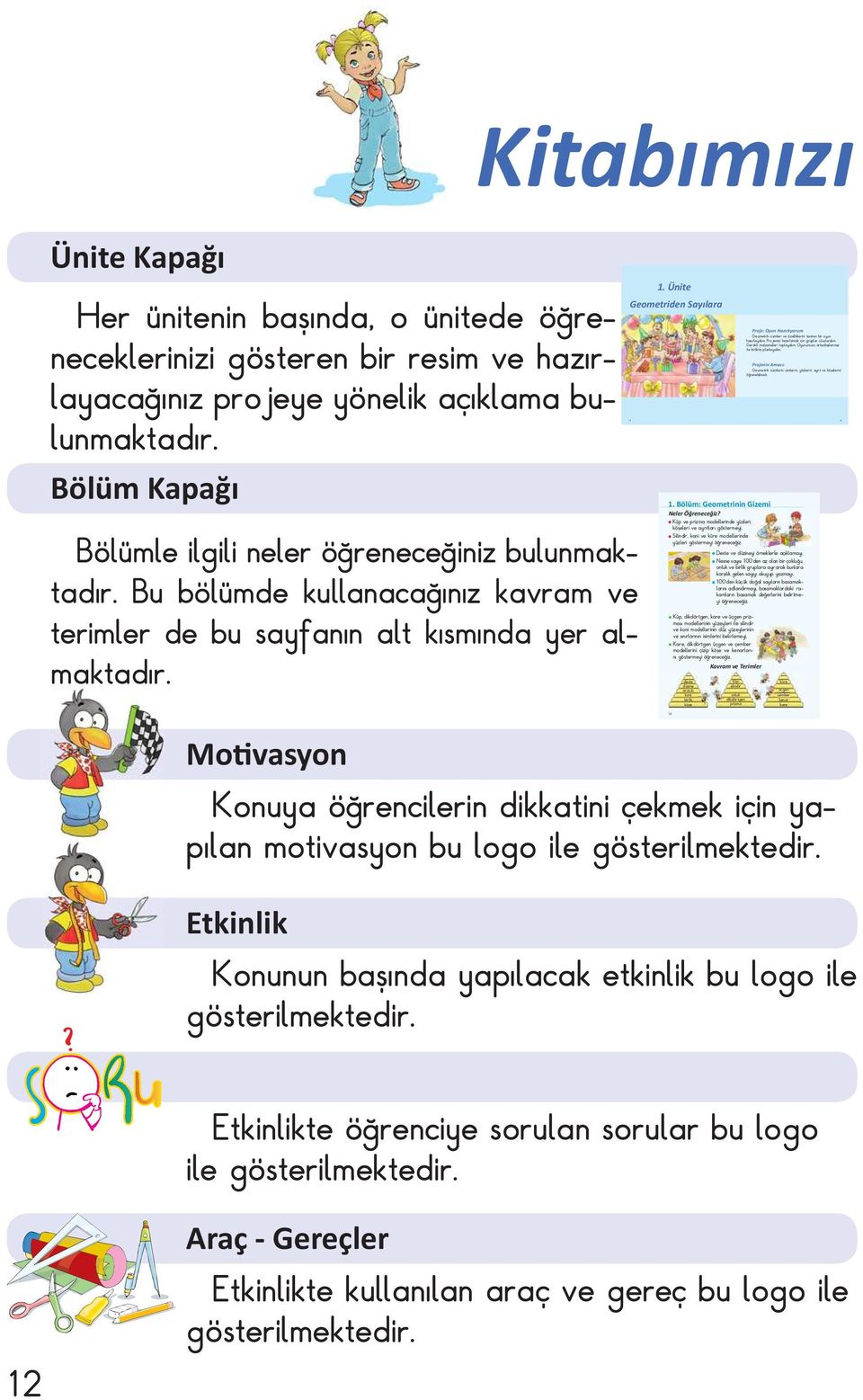 Bölüm: Geometrinin Gizemi Küp ve prizma modellerinde yüzleri, köşeleri ve ayrıtları göstermeyi, Silindir, koni ve küre modellerinde yüzleri göstermeyi öğreneceğiz.