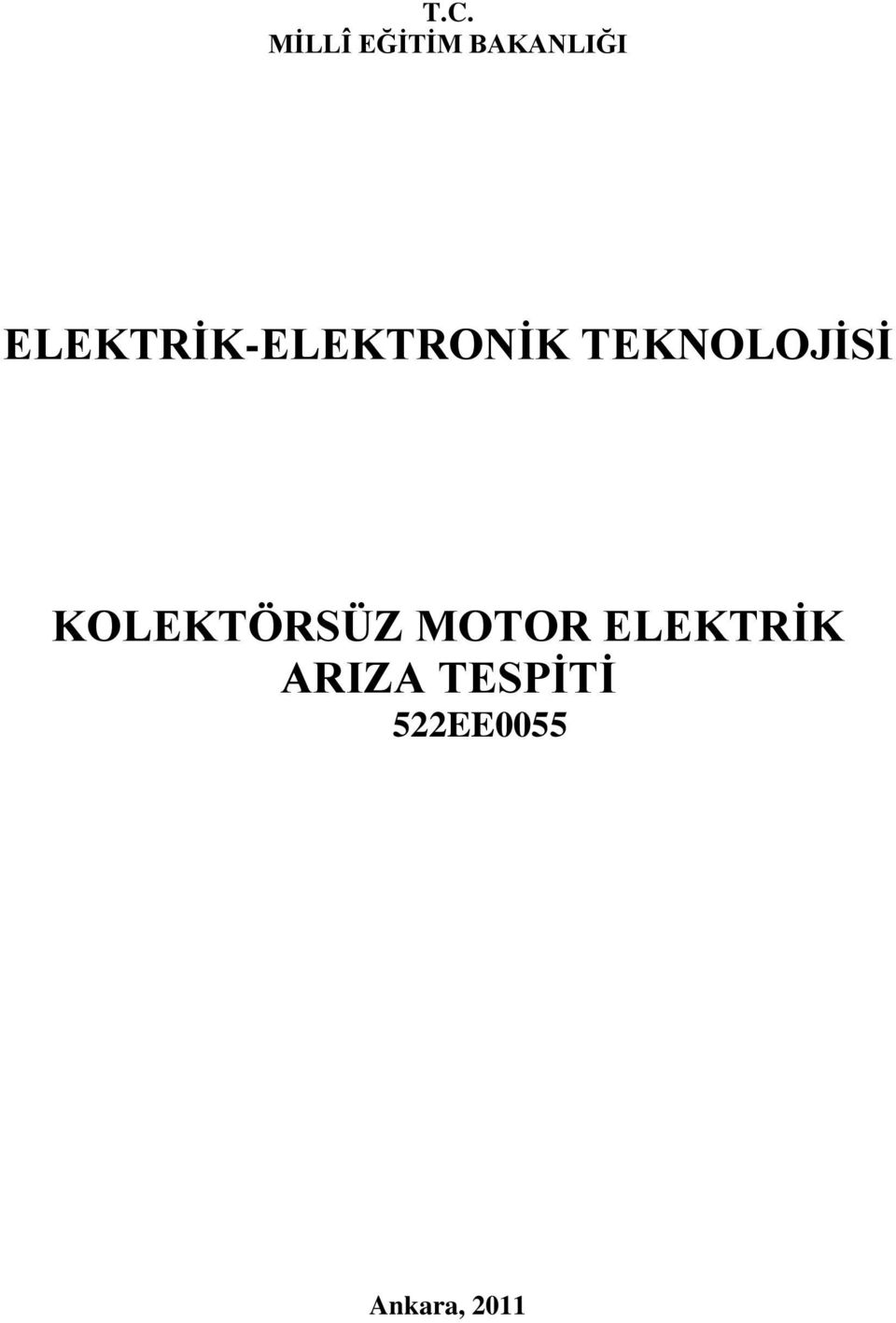 TEKNOLOJĠSĠ KOLEKTÖRSÜZ MOTOR