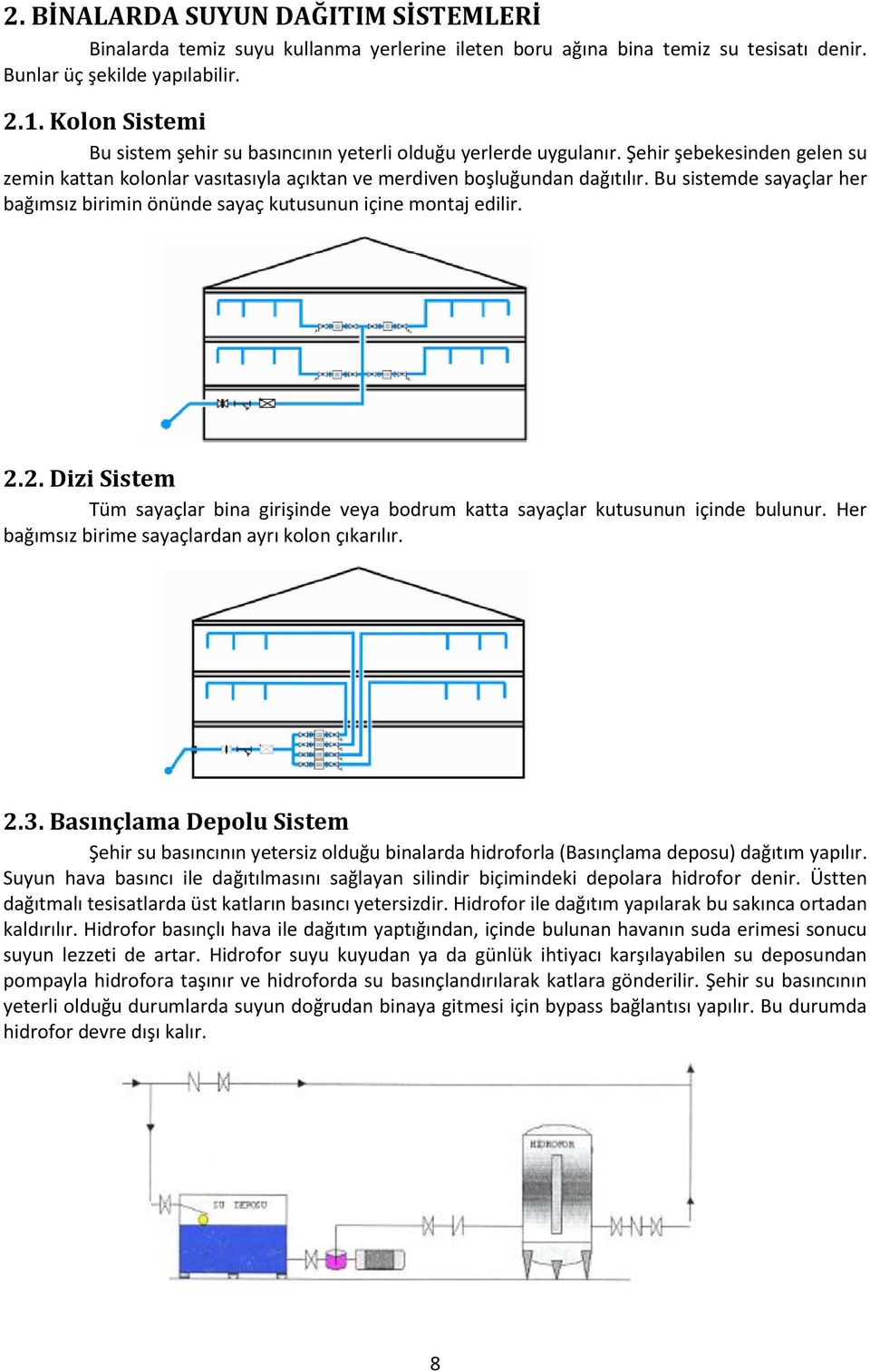 Bu sistemde sayaçlar her bağımsız birimin önünde sayaç kutusunun içine montaj edilir. 2.2. Dizi Sistem Tüm sayaçlar bina girişinde veya bodrum katta sayaçlar kutusunun içinde bulunur.