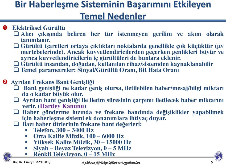 Ancak kuvvetlendiricilerden geçerken genlikleri büyür ve ayrıca kuvvetlendiricilerin iç gürültüleri de bunlara eklenir.