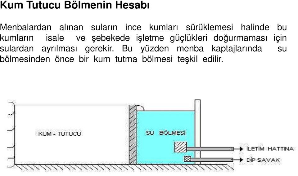 güçlükleri doğurmaması için sulardan ayrılması gerekir.